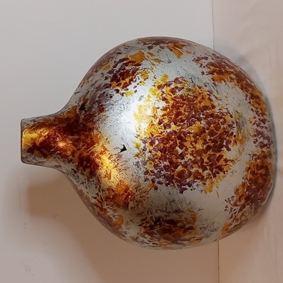 Rare Multi-metal Colored Pottery Or Ceramic Vase - Picture 1 of 13
